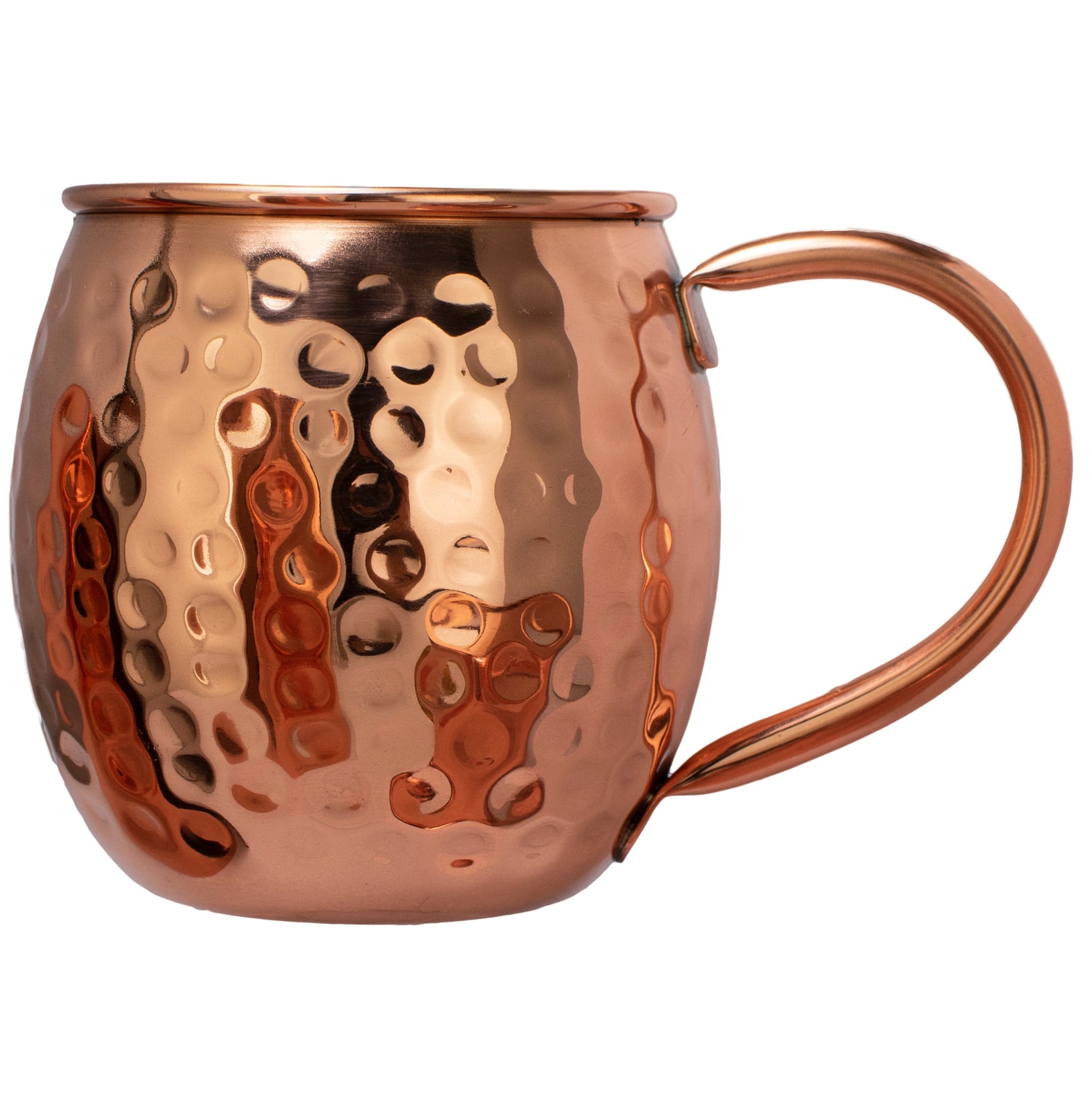 XL Hammered Copper Mug (Set of 2)-Barware-810032752538-BarrelCopper-Prince of Scots